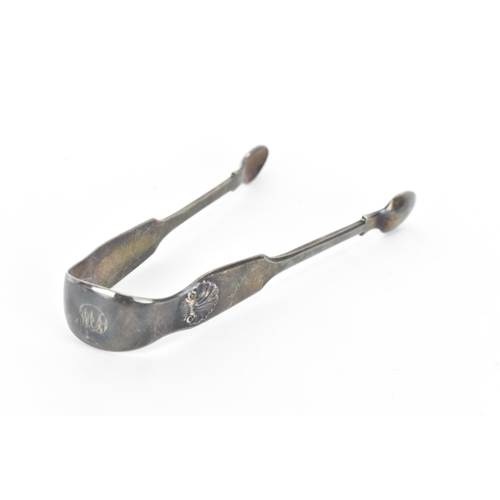 40 - Two George III silver berry spoons hallmarked London 1788, having fruit embossed bowls and bright-cu... 