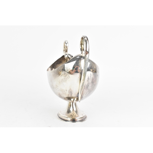 48 - An Edwardian silver twin handled sugar bowl, by Sydney & Co, hallmarked Birmingham 1906, having a sc... 