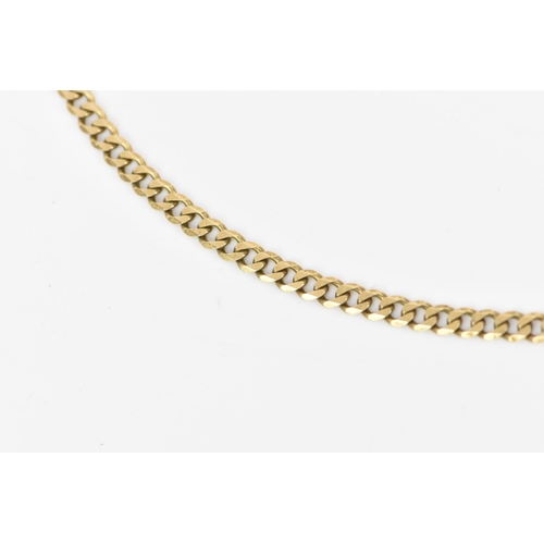 56 - A 9ct gold curb link chain necklace, having a lobster clasp, stamped 375, 56.5cm, 20.4 grams
If ther... 