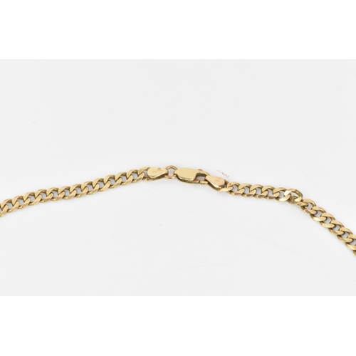 56 - A 9ct gold curb link chain necklace, having a lobster clasp, stamped 375, 56.5cm, 20.4 grams
If ther... 