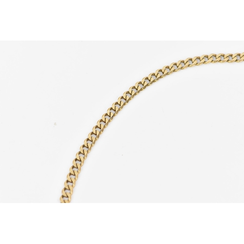 56 - A 9ct gold curb link chain necklace, having a lobster clasp, stamped 375, 56.5cm, 20.4 grams
If ther... 