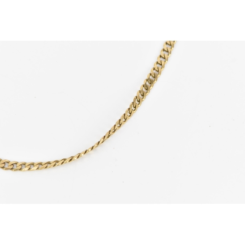 56 - A 9ct gold curb link chain necklace, having a lobster clasp, stamped 375, 56.5cm, 20.4 grams
If ther... 