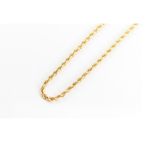 58 - A 9ct gold rope twist necklace having a lobster clasp, stamped 375, 46cm, 15.3 grams
If there is no ... 