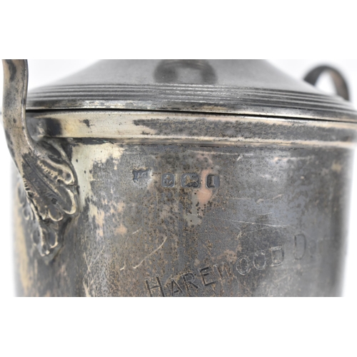 7 - An Edwardian silver twin handled trophy, by The Alexander Clark Manufacturing Co, hallmarked Birming... 