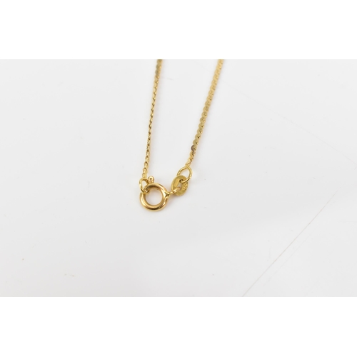 73 - An 18ct gold serpentine chain, having single strand to either end linked to strands of three entwine... 