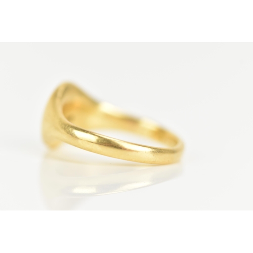 78 - An 18ct gold gents signet ring, engraved with initials, ring size R 1/2, 8.5 grams
If there is no co... 