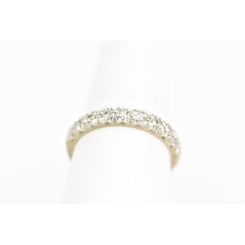 88 - An 18ct white gold half eternity ring, with ten illusion set diamonds, ring size N, 3.4 grams
If the... 