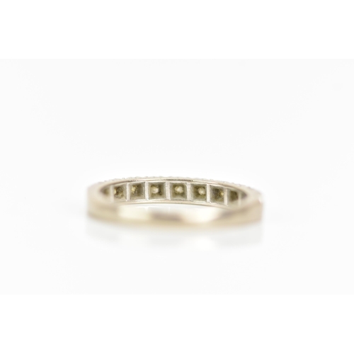 88 - An 18ct white gold half eternity ring, with ten illusion set diamonds, ring size N, 3.4 grams
If the... 