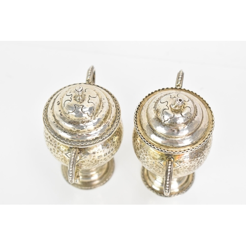 246 - Two Elizabeth II silver miniature trophies, one by D & J Wellby Ltd, hallmarked London 1955, the oth... 