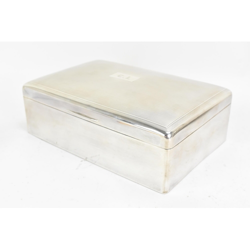 250 - A George V silver cigar box and match holder with provenance relating to Claude Lemon, along with a ... 