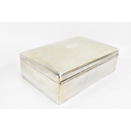 250 - A George V silver cigar box and match holder with provenance relating to Claude Lemon, along with a ... 