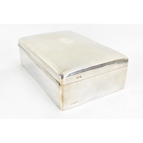 250 - A George V silver cigar box and match holder with provenance relating to Claude Lemon, along with a ... 