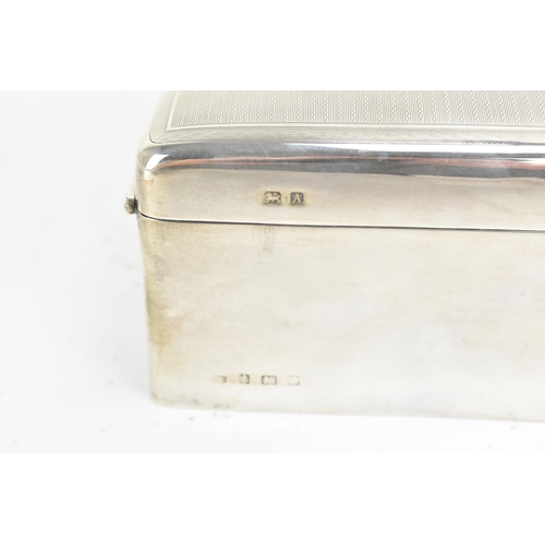 250 - A George V silver cigar box and match holder with provenance relating to Claude Lemon, along with a ... 