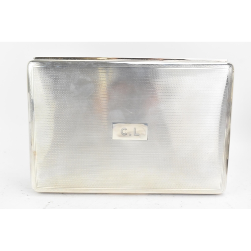 250 - A George V silver cigar box and match holder with provenance relating to Claude Lemon, along with a ... 