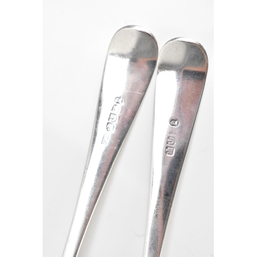 253 - A pair of George III Scottish silver table spoons, by Francis Howden, hallmarked Edinburgh 1805, tog... 