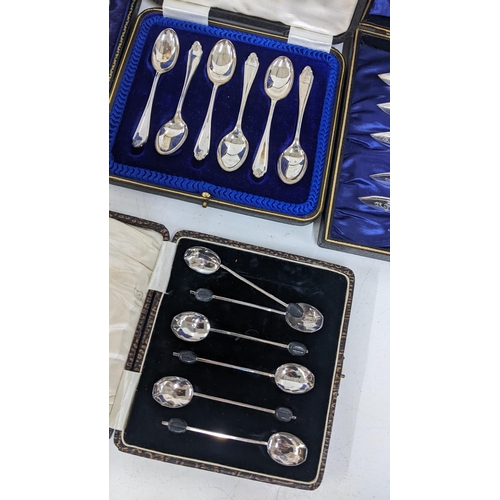 117 - Four cased sets of cutlery to include two silver cased sets
102.7g
Location: SC
If there is no condi... 