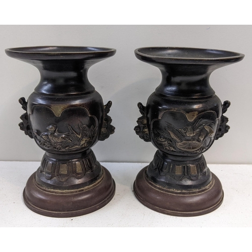 121 - A pair of Japanese Meiji period alter fitting bronzes, 14h
Location: 3-1
If there is no condition re... 