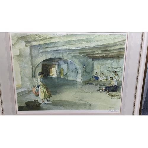 18 - This Lot Has Been Withdrawn

A Russell Flint signed print depicting a bathhouse scene, 57 x 41, fram... 