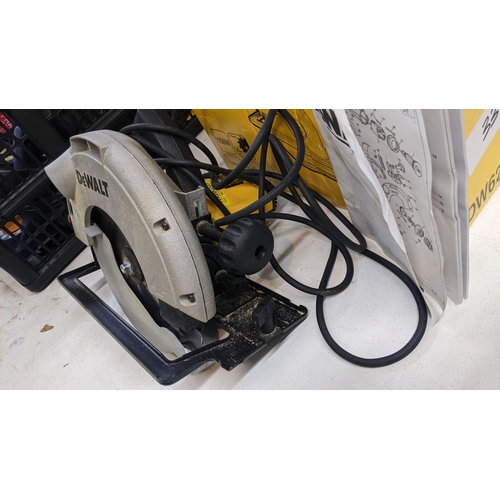 247 - A DeWalt DW62 circular saw, with box and instructions
Location: A4F
If there is no condition report,... 