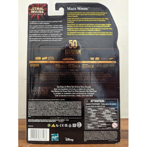 20 - A 2021 Hasbro Star Wars autographer Episode ! carded Mace Windu commemorative 50 years of Lucas film... 