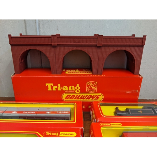 3 - Triang Hornby model railways accessories to include a boxed 0-60 class 3F tank loco black livery wit... 