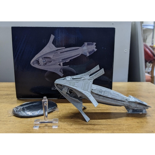 48 - Five Star Trek boxed spacecraft models to include Relay Station 47, Sona Collector, T'Plana-Hath Vul... 