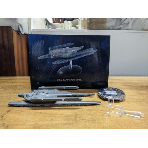 49 - Five Star Trek boxed spacecraft models, to include, V'Ger, Scimitar, USS Kobayashi Maru, Klingon Bir... 