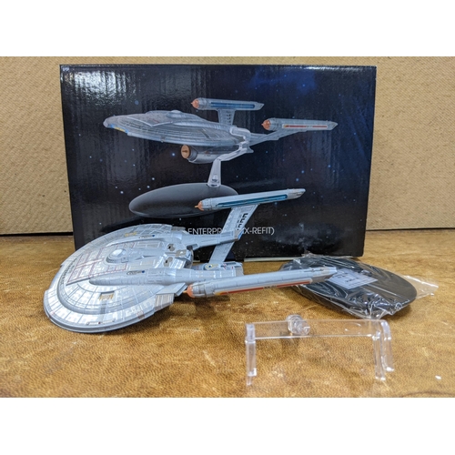 50 - Five Star Trek boxed spacecraft models, to include Sona Flagship, Spock's Jellyfish Ship, SS Engerpr... 