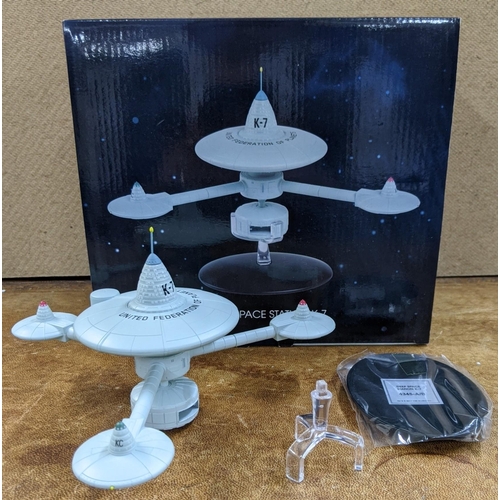 50 - Five Star Trek boxed spacecraft models, to include Sona Flagship, Spock's Jellyfish Ship, SS Engerpr... 