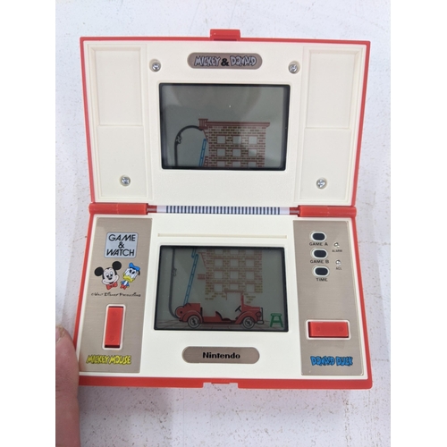 6 - A 1982 Nintendo Game and Watch multi screen Mickey & Donald game with the original box. Box numbered... 