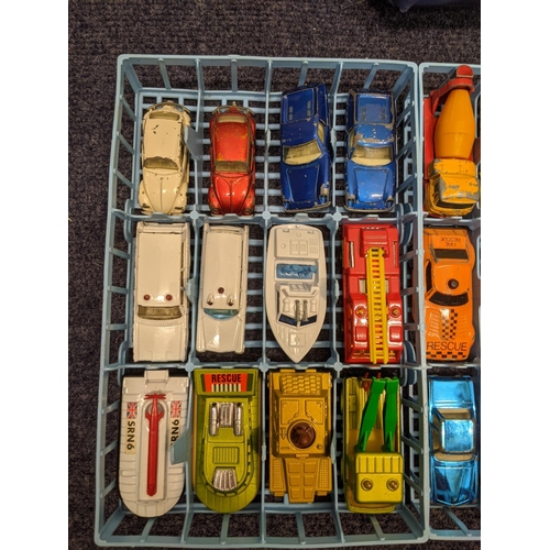 70 - Approximately 48 vehicles including cars, vans, lorries, motorbikes and hovercraft, all Matchbox mod... 