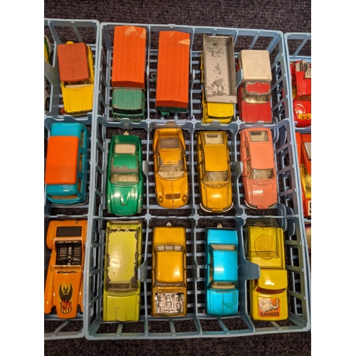 70 - Approximately 48 vehicles including cars, vans, lorries, motorbikes and hovercraft, all Matchbox mod... 