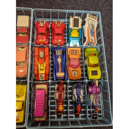 70 - Approximately 48 vehicles including cars, vans, lorries, motorbikes and hovercraft, all Matchbox mod... 