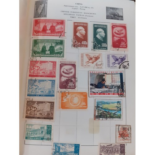 275 - Stamps- A vintage Pelham Major worldwide stamp album and contents, mainly 1940's and later, to inclu... 