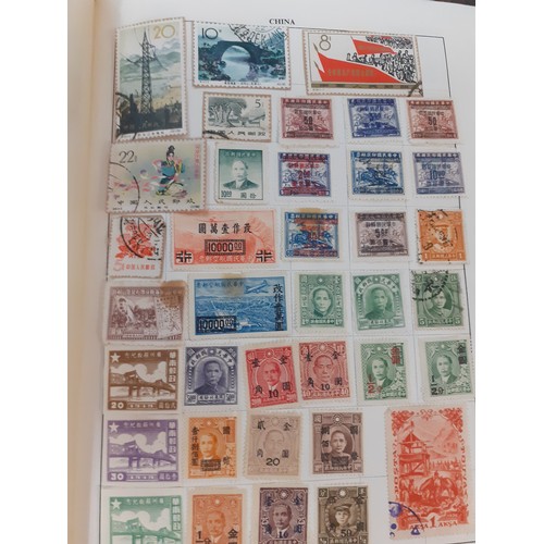 275 - Stamps- A vintage Pelham Major worldwide stamp album and contents, mainly 1940's and later, to inclu... 