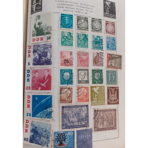 275 - Stamps- A vintage Pelham Major worldwide stamp album and contents, mainly 1940's and later, to inclu... 