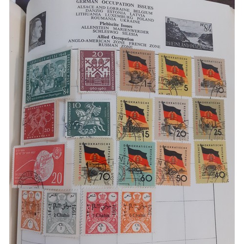 275 - Stamps- A vintage Pelham Major worldwide stamp album and contents, mainly 1940's and later, to inclu... 