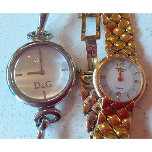 69 - Two ladies watches and mixed modern jewellery comprising a JKA three-strand necklace of simulated pe... 