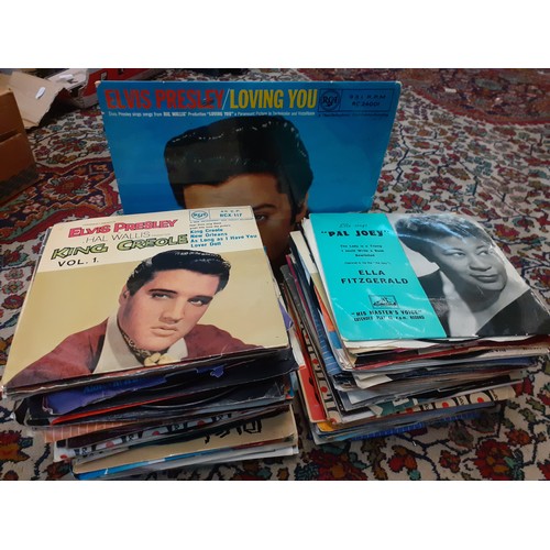 188 - A quantity of LP's and 45rpm singles, mainly 1960's-1970's to include Elvis, Fleetwood Mac, Paul McC... 