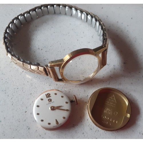 25 - An 18ct gold cased Omega ladies cocktail watch stamped 0.750 and 18k to the interior serial no:11409... 