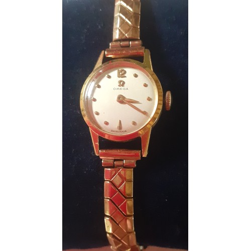 25 - An 18ct gold cased Omega ladies cocktail watch stamped 0.750 and 18k to the interior serial no:11409... 