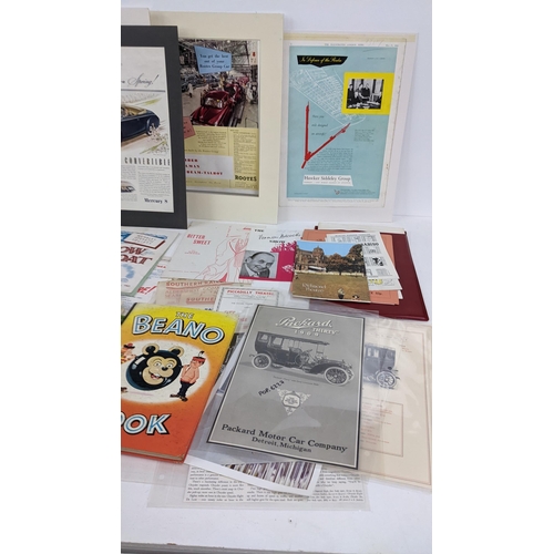 187 - Mixed ephemera 1901 to 1960s, 1901 graphic magazine on life of Queen Victoria, 30+ vintage motoring ... 