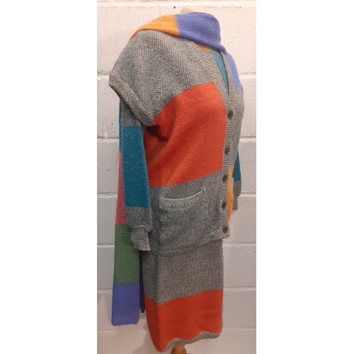 3 - Missoni- A ladies 3-Piece wool mix matched outfit comprising a sweater dress approx 36