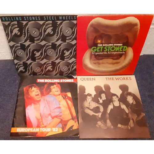 180 - A quantity of mainly 1960's and 70's British and American Rock albums to include The Rolling Stones ... 