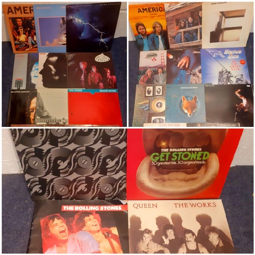 180 - A quantity of mainly 1960's and 70's British and American Rock albums to include The Rolling Stones ... 