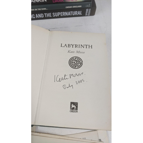 112 - Books to include Labyrinth by Kate Mosse, signed, together with Magic and the Supernatural and other... 