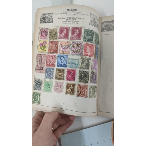 165 - Stamps form around the world in a selection of part filled albums to include commonwealth and commem... 