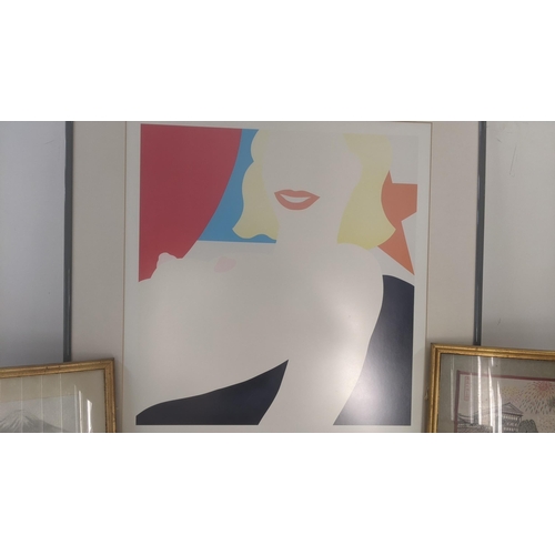 360 - A Tom Wesselmann print titled American Nude, together with three Oriental silk tapestries Location: ... 