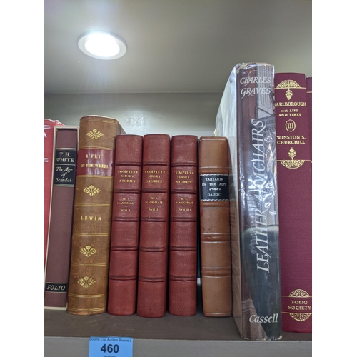 460 - Books to include Folio Society books - Marlborough His Life and Times, Winston Churchill Vols 1,II,I... 