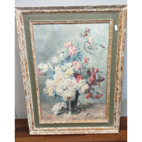 52 - Revoire - Flowers, a framed still life, 53cm x 70cm
Location: RWM
If there is no condition report, p... 